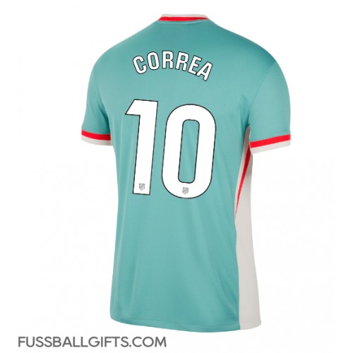 Atletico Madrid Angel Correa #10 Fußballbekleidung Auswärtstrikot 2024-25 Kurzarm